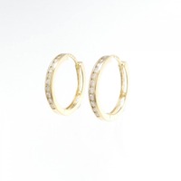 K18YG ダイヤモンド ピアス 0.26CT