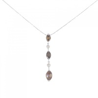 K18WG/750WG ダイヤモンド ネックレス 2.04CT