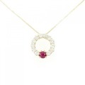 K18YG ルビー ネックレス 0.51CT