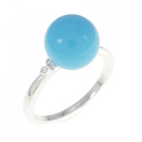 K18WG ターコイズ リング