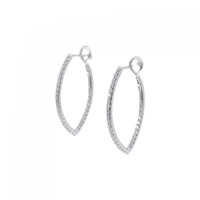 K18WG ダイヤモンド ピアス 0.46CT