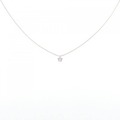 K18YG ソリティア ダイヤモンド ネックレス 0.101CT