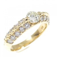 K18YG ダイヤモンド リング 0.368CT