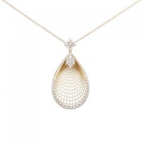 750YG ダイヤモンド ネックレス