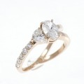 K18PG ダイヤモンド ピンキー リング 0.48CT