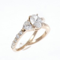 K18PG ダイヤモンド ピンキー リング 0.48CT