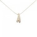 K18YG ダイヤモンド ネックレス 0.45CT