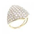 K18YG パヴェ ダイヤモンド リング 3.00CT