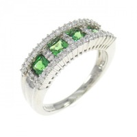 PT グリーン ガーネット リング 0.65CT
