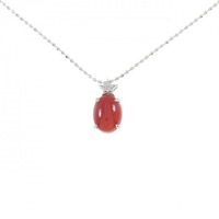 K18WG サンゴ ネックレス 1.00CT