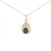 K18YG/750YG サファイヤ ネックレス 0.55CT