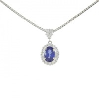 PT サファイヤ ネックレス 1.21CT