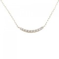 【リメイク】K18YG ダイヤモンド ネックレス 0.10CT
