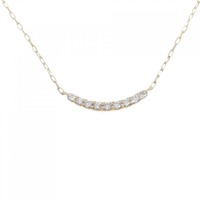 【リメイク】K18YG ダイヤモンド ネックレス 0.10CT