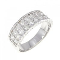 K18WG ダイヤモンド リング 0.88CT