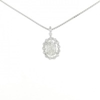 PT ダイヤモンド ネックレス 0.684CT G VVS2 オーバルカット