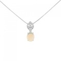 K18WG オパール ネックレス 1.48CT