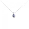 K18WG サファイヤ ネックレス 0.60CT