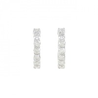 K18WG ダイヤモンド ピアス 1.00CT