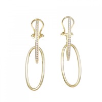 K18YG ダイヤモンド ピアス 0.16CT
