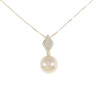 K18YG 白蝶パール ネックレス 11.5mm