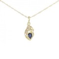 K18YG サファイヤ ネックレス 0.35CT