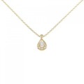 K18YG ダイヤモンド ネックレス 0.17CT