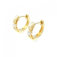 K18YG ダイヤモンド ピアス 0.10CT