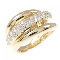 K18YG パヴェ ダイヤモンド リング 0.58CT