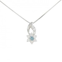 PT フラワー ダイヤモンド ネックレス 0.50CT