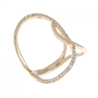 K18PG ダイヤモンド リング 0.30CT