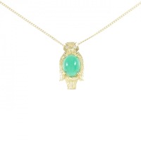 K18YG フクロウ エメラルド ネックレス 1.46CT