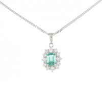 PT エメラルド ネックレス 0.82CT