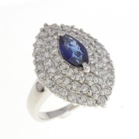 PT サファイヤ リング 0.85CT