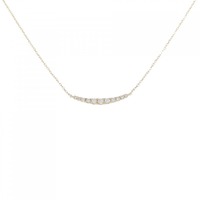 K18YG ダイヤモンド ネックレス 0.12CT