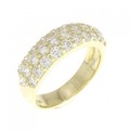 K18YG パヴェ ダイヤモンド リング 1.00CT
