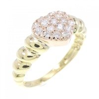 K18YG/K18PG ハート ダイヤモンド リング 0.30CT
