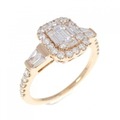 K18PG ダイヤモンド リング 0.77CT