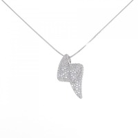 K18WG ダイヤモンド ネックレス 0.90CT