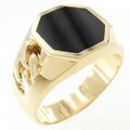 K18YG オニキス リング