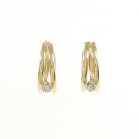 K18YG ダイヤモンド ピアス 0.20CT