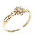 K18YG ダイヤモンド リング 0.11CT