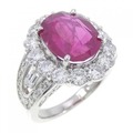 PT ルビー リング 4.05CT