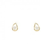 【リメイク】K18YG ダイヤモンド ピアス 0.10CT