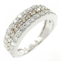 K18WG パヴェ ダイヤモンド リング 1.08CT
