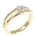 K18YG ダイヤモンド リング 0.10CT