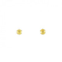 PT サファイヤ ピアス 0.45CT 拡散処理未検査