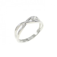 PT ダイヤモンド ピンキー リング 0.08CT