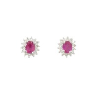 PT ルビー ピアス 0.80CT