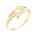 【新品】K18YG ドラゴン ダイヤモンド リング 0.07CT